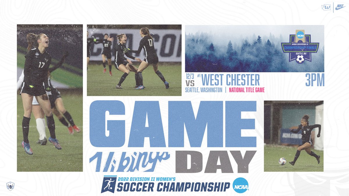 WWUAthletics's tweet photo. W⚽️ | GAME DAY!!

It's Championship Saturday for  @WWU_WSoccer!! Viks take on West Chester for the National Championship! LET'S GO!!!

🆚 : West Chester
🗓 : TODAY
🕖 : 3pm
📍 : Seattle, WA
🏟 : Interbay Stadium
📊 : https://t.co/GWZMB91x1b
💻 : https://t.co/3BmECL6doQ https://t.co/qGRxoali5A