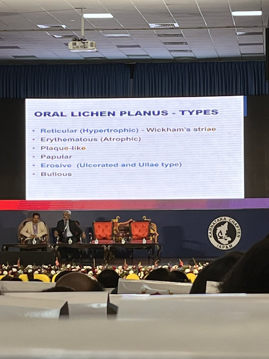 Types of Oral Lichen Planus #APCON2022 

<a href="/AchLekha/">Srilekha</a> <a href="/VijayPatho/">Vijay Shankar S</a> <a href="/DrNithyashree/">Dr NithYASHree</a> <a href="/Swathiprabhu5/">Swathi Prabhu, MD</a> <a href="/archibhat3/">Archana bhat</a> <a href="/suraksharaob/">Dr. Suraksha.Rao B</a> <a href="/adi_agnihotri/">Aditya Agnihotri 🇮🇳</a> <a href="/kciapm/">Karnataka Chapter-IAPM (KCIAPM)</a> <a href="/DrAbdusSamee/">Abdus Samee, MD</a> <a href="/DrRamaswamyAS/">Dr Ramaswamy AS MD</a> 
#OGsocialmediasubcommittee