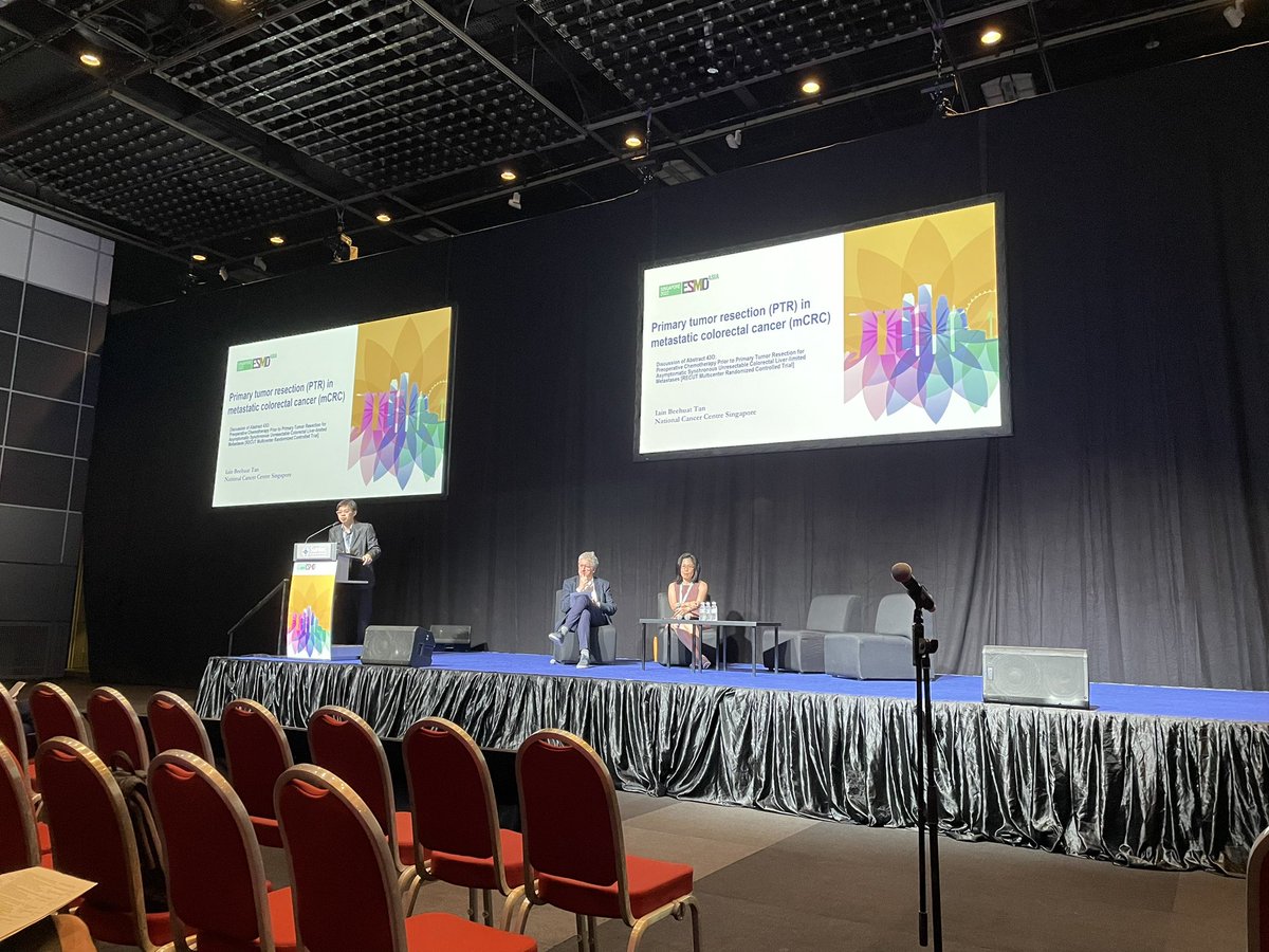 RashidLui's tweet photo. Should primary tumor resection be performed in metastatic colorectal cancer ?
Dr @iaintan_mdphd discussing on Dr Qin’s ReCut study at #esmoasia22 @myESMO #oncotwitter #gitwitter Prof #EricVanCutsem https://t.co/negFkefxik