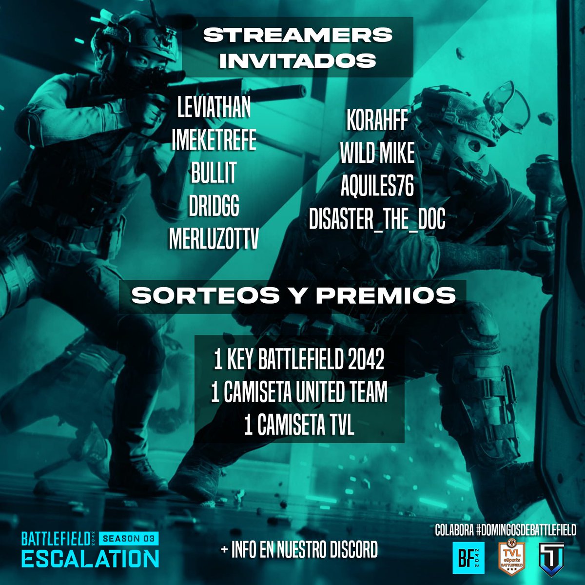 🎁Sorteos y regalos en directo: 

twitch.tv/leviathan
twitch.tv/imeketrefe
