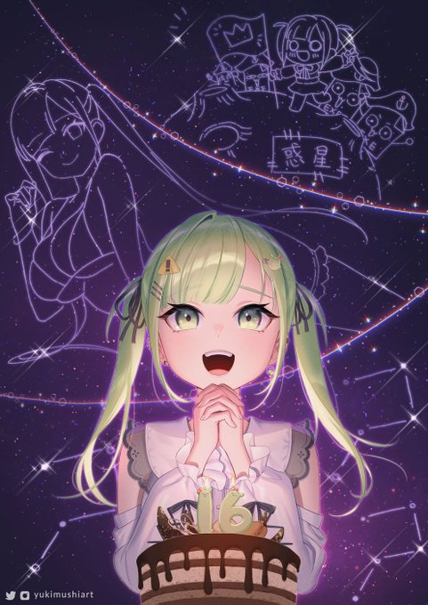 謝謝惑星 @wakusei1031 委託我畫加奈!

🎂加奈祝妳生日快樂🎂
三個願望都要實現喔💕

#Kana404Art 