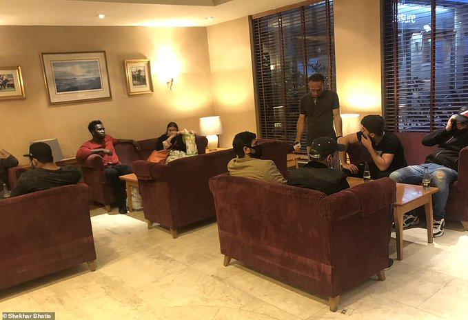daveatherton's tweet photo. Illegal migrants relaxing after dinner. Blackpool's homeless queuing at a soup kitchen. https://t.co/KR4QZuJ2I9
