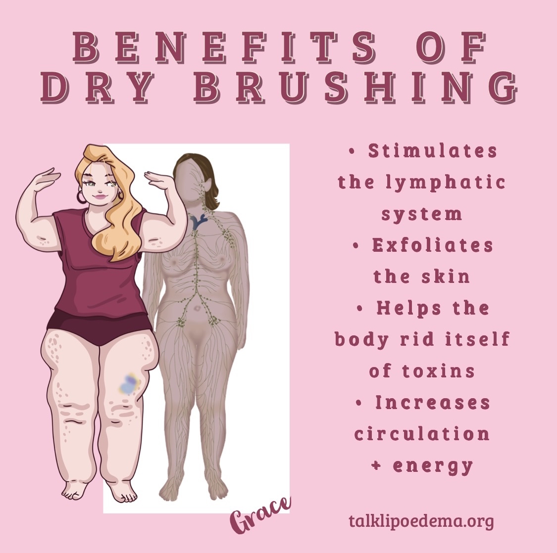 talklipoedema's tweet photo. Dry brushing has many benefits for #lipoedema sufferers most importantly stimulating the lymphatic system + helping with painful swelling… what do you find is the biggest benefit? Let us know below ⬇️ #talklipoedema #drybrushing #selfcare #beapriority #lipoedemacommunity # ... https://t.co/hZtK4e61gt