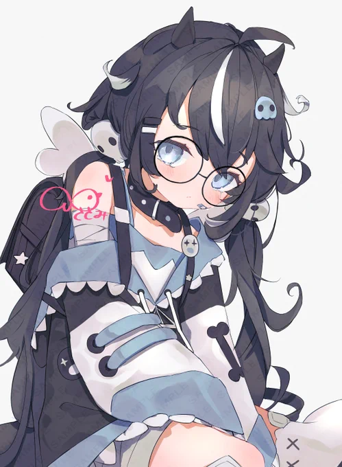 こちらもリクエストありがとうございました!!VTuberのmishie様(@ tenshimishie)を描かせていただきました!#Commission #Skeb 