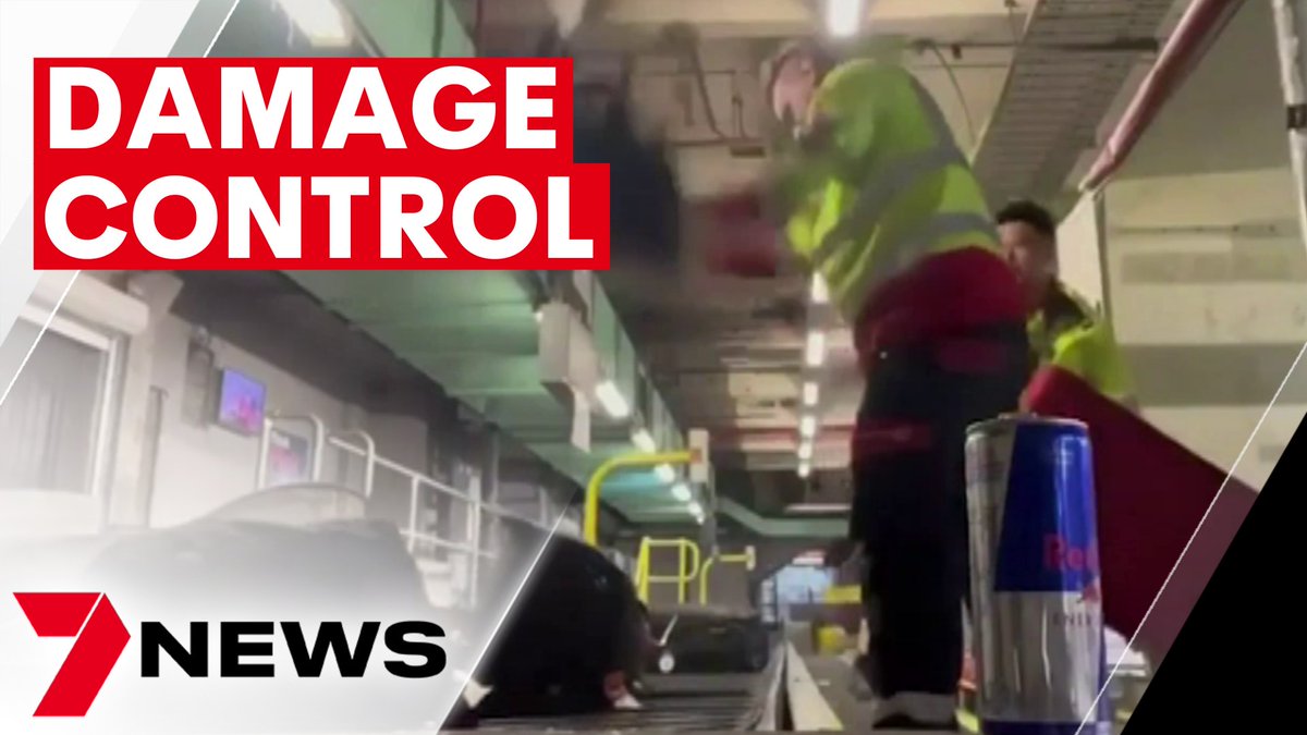 7NewsSydney's tweet image. .@Qantas has gone into damage control over a secret video showing baggage handlers abusing luggage. The three workers were immediately stood down - but that's done little to reassure passengers. youtu.be/EcxbTwbHd38 @EstelleGriepink #7NEWS