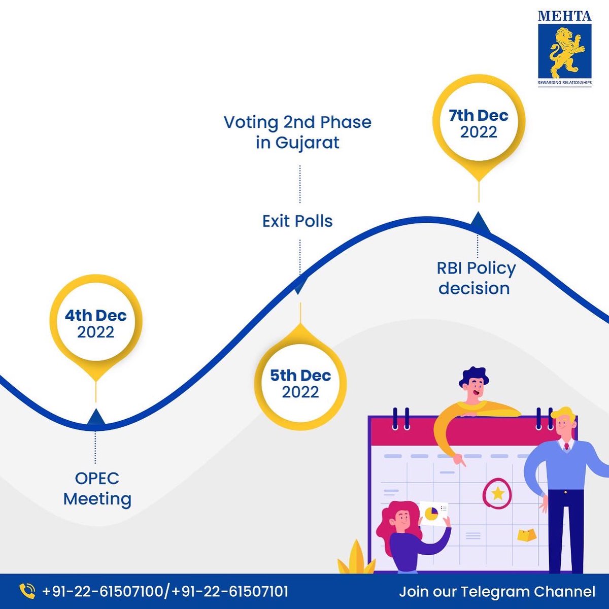 MehtaEquities's tweet photo. Here are few events which will bring an impact on the Indian Markets. 
Dont miss out!
https://t.co/INHLw8rRMX
.
#mehtaequities #events #diversity #opecmeeting #investing #finance #stocks #invest #sharemarket #money #sensex #investor #financialfreedom #business #election2022 https://t.co/KIMCABXUi4