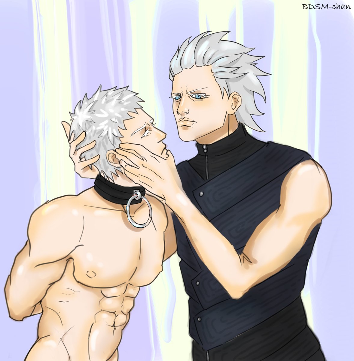 bdsm_chan's tweet photo. BEHOLD! 😈
#stripthecharacter #vernero #5VD #spardacest #verneroweek2k22 #VergilxNero https://t.co/AYniO39xCC
