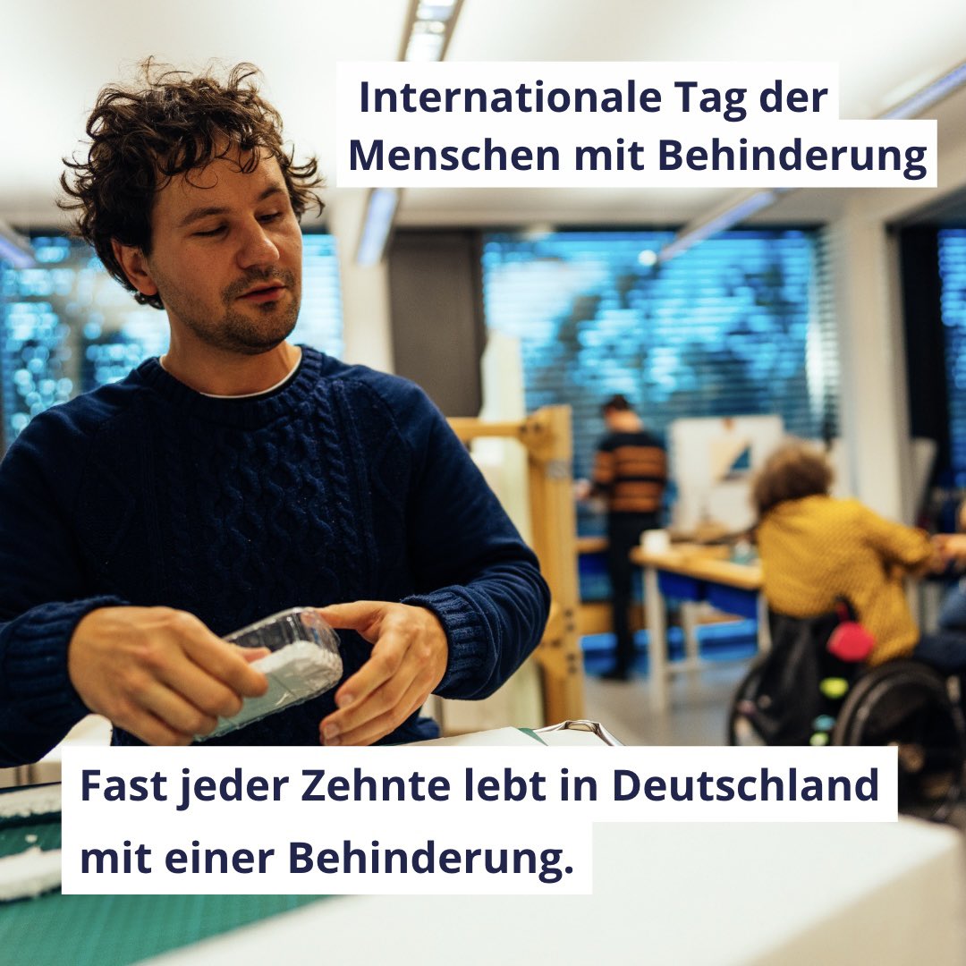 Aktionstag |  Internationale Tag der #MenschenmitBehinderung 

In diesem Jahr steht der Tag unter dem Motto: "Neue Lösungen für eine inklusive Entwicklung: Die Rolle von Innovationen bei der Schaffung einer zugänglichen und gerechten Welt".

#inklusion #idpwd