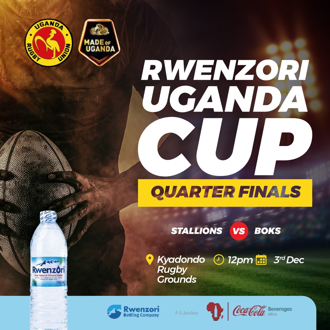 Coca-Cola Beverages Uganda (@cocacolabevug) on Twitter photo Are you ready for the #RwenzoriUgandaCup 🏉
Make your way to <a href="/KyadondoClub/">Kyadondo Rugby Club</a> and catch the <a href="/RugbyStallions1/">Stallions Rugby Club</a> as they take on <a href="/BoksUg/">Boks Rugby Ug🏉</a> in the Shield Cup Semi finals at 12pm
Entrance is 🎟 10k
#RugbyRefreshed #RealMagic Are you ready for the #RwenzoriUgandaCup 🏉
Make your way to <a href="/KyadondoClub/">Kyadondo Rugby Club</a> and catch the <a href="/RugbyStallions1/">Stallions Rugby Club</a> as they take on <a href="/BoksUg/">Boks Rugby Ug🏉</a> in the Shield Cup Semi finals at 12pm
Entrance is 🎟 10k
#RugbyRefreshed #RealMagic