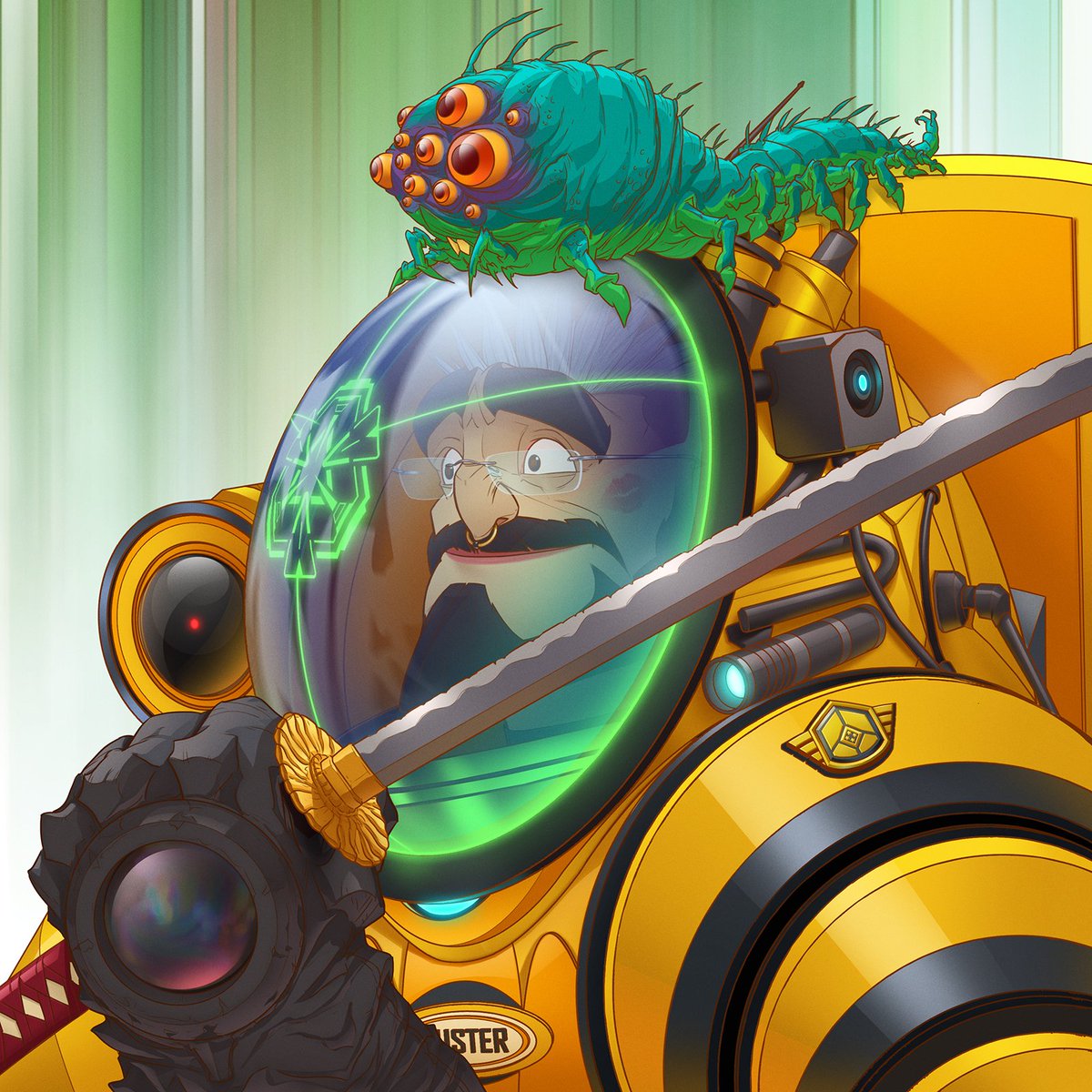 Bamber77237691's tweet photo. The latest sneak peek from @Buster_Ranger .... The Samurai Ranger!
Destined to roam alone through space and time, Samurai Ranger has no master, and lives and dies by the Ranger code.
#NFTP2E #NFTMintAlert #NFTartwork https://t.co/t1yCBhW8nW