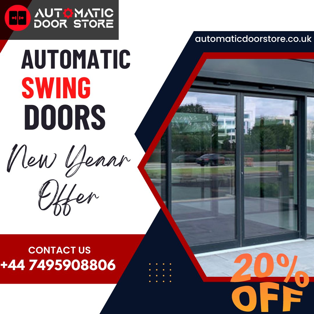 automatic_store's tweet photo. Shop now to get 20% off the new year offer on Automatic Door Storeβs brand-new automatic swing door models. Call Now: +44 7495908806
Website: https://t.co/dHXNftzDOd
#automaticdoorstore #swingdoors #newyear #slidingdoors #automaticshop #automaticsliding #AutomaticSwing #automatic https://t.co/yX7mborKHd