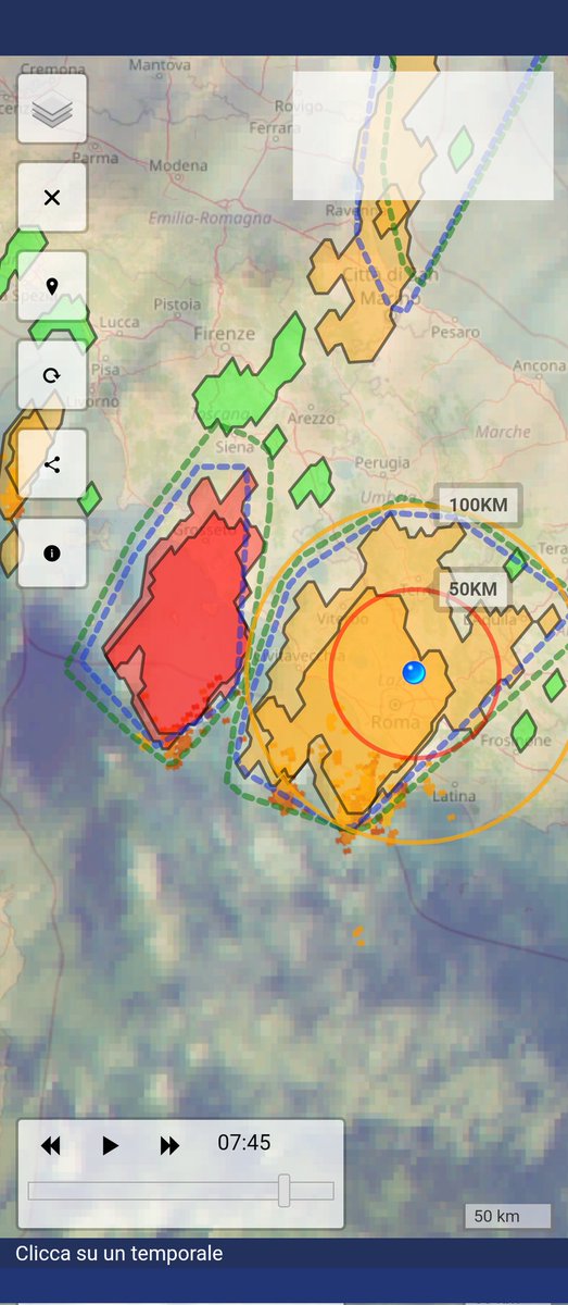 BenjaminMeteo's tweet photo. Diversi #temporali attivi sul versante tirrenico: #Roma #Toscana. #Benjamin app #maltempo #allertaarancione https://t.co/MDErtDnEs7