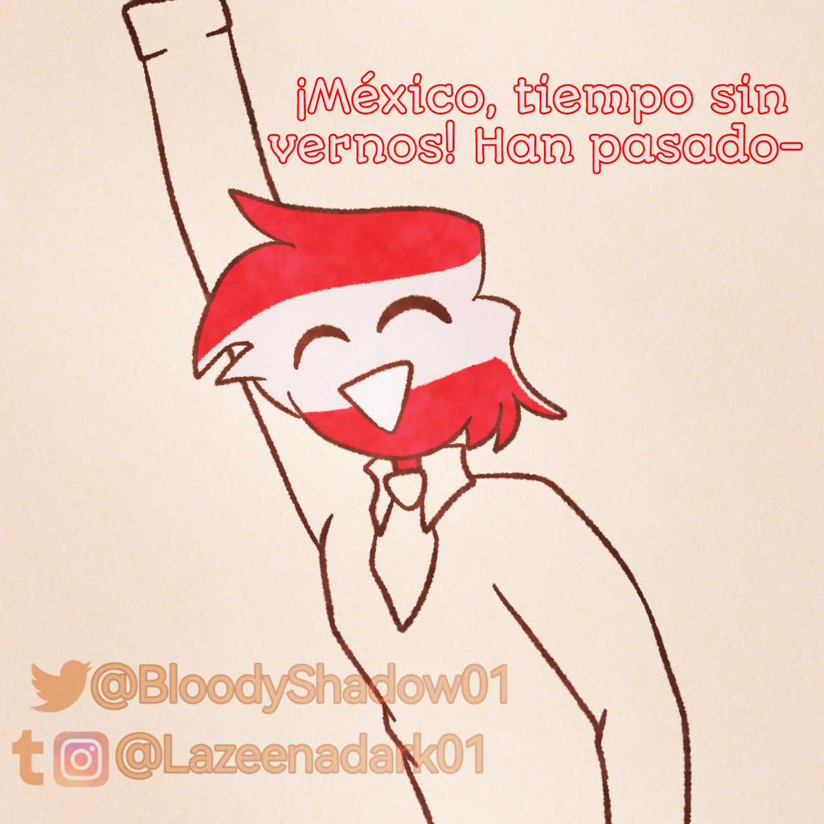 BloodyShadow01's tweet photo. (1/4) Reencuentro?
Probando otro diseño para Austria
#countryhumans #countryhumansmexico #countryhumansaustria #ausmex https://t.co/nMcEDnZmJV