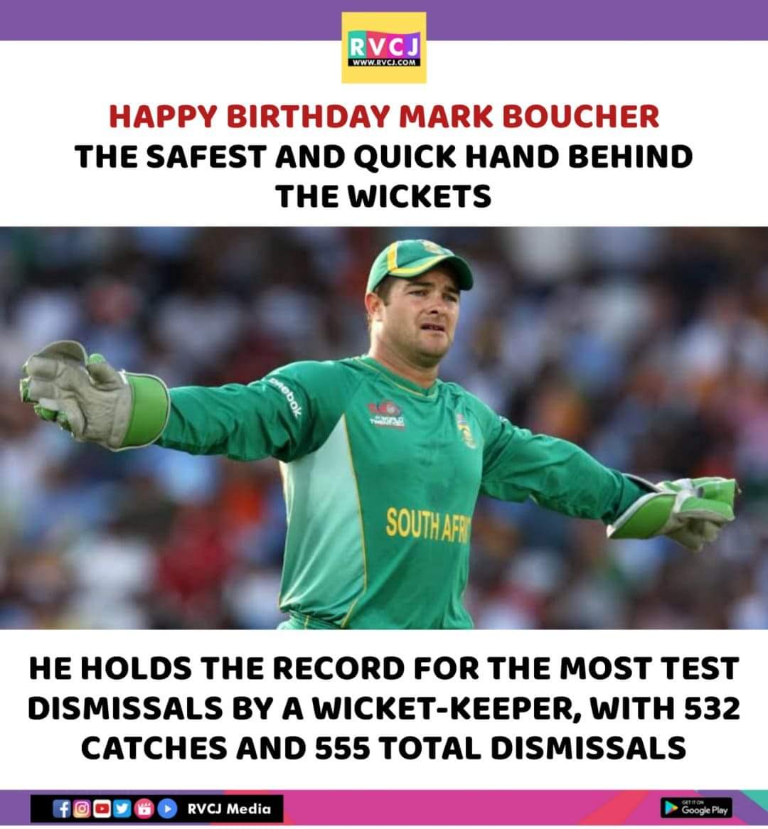 Happy Birthday Mark Boucher!  