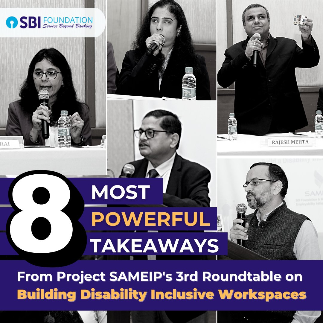 SBI_FOUNDATION's tweet image. "Being called inspiring for doing the same tasks as able-bodied people is also a bias. Judge us with the same lens, neither discriminate against us, nor glorify us," says Sadaf Khan of Accenture.

Read 8 such powerful takeaways from our roundtable: bit.ly/3FleXaU
#idpd22