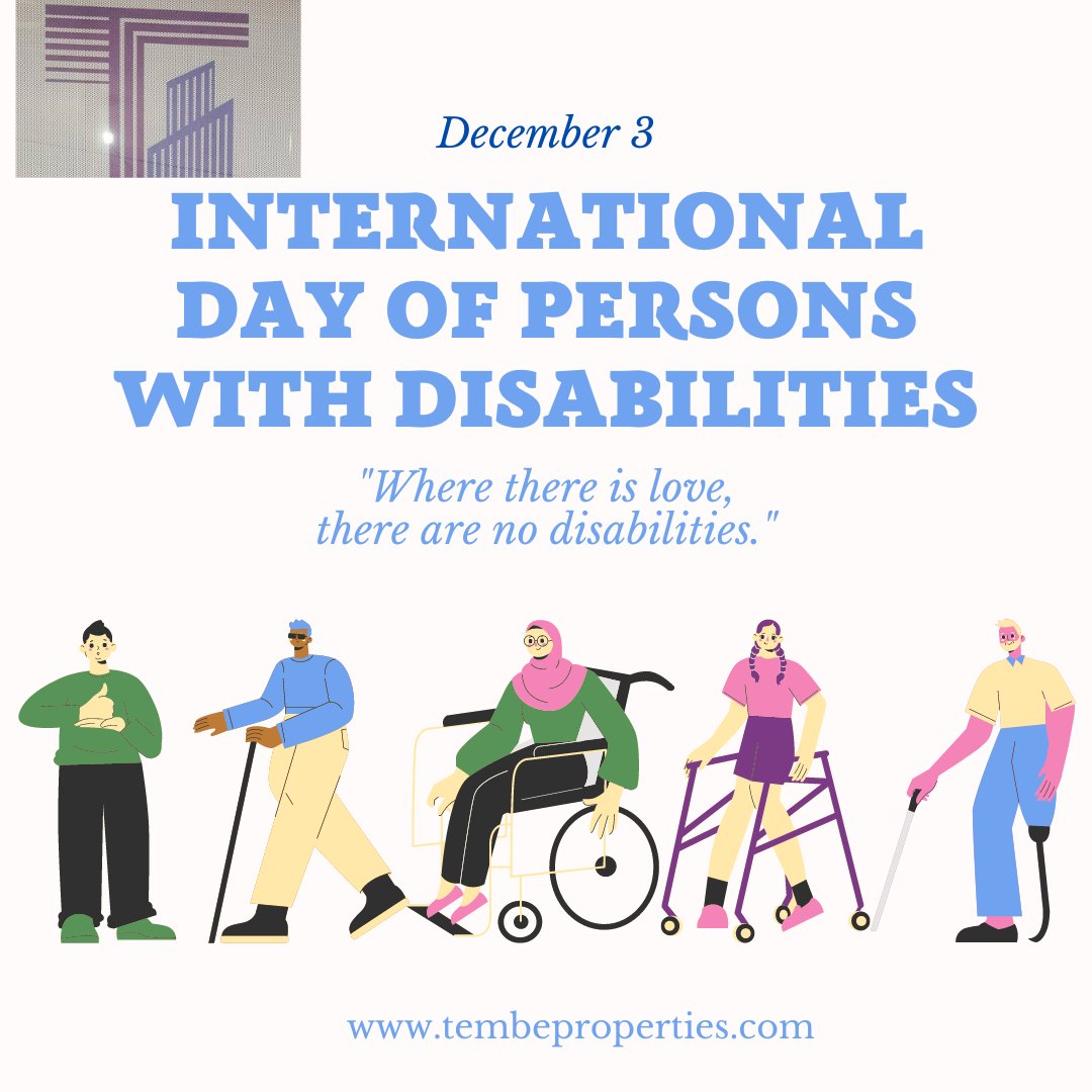 TEMBE PROPERTIES UGANDA
#IDPWD #IDPWD2022 #DisabilityPride #IDPD #TembeProperties    #PersonsWithDisabilities #preventdisability #Uganda #WorldDisabilityDay #IDPD2022 #InternationalDayOfDisability #inclusion #UNICEF #IDPD #16Days #IDPWD2022 #SocialDevtUG
#MoLGSD
+256-705-912810