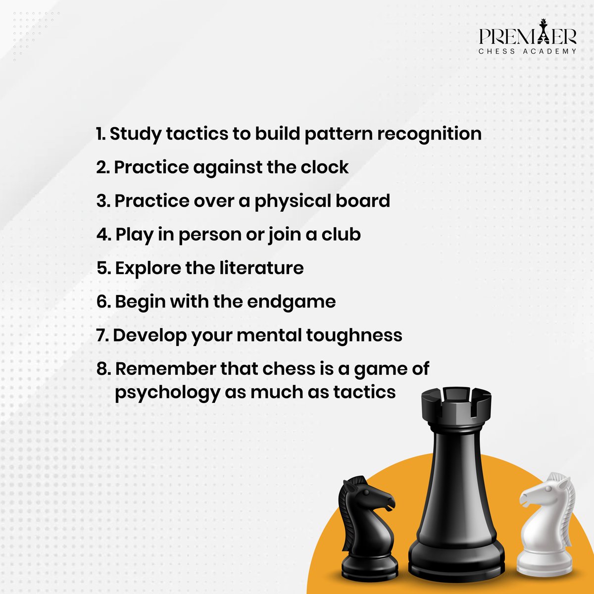 premierchessac1's tweet image. Garry Kasparov&apos;s winning chess routine not only teaches you 8 chess strategy tips but also inspires you to become a better chess player.

#chesstips #gameofchess #chesslessons #chesstechniques #analyzingchess #premierchessacademy #winningchessmoves #chessmoves