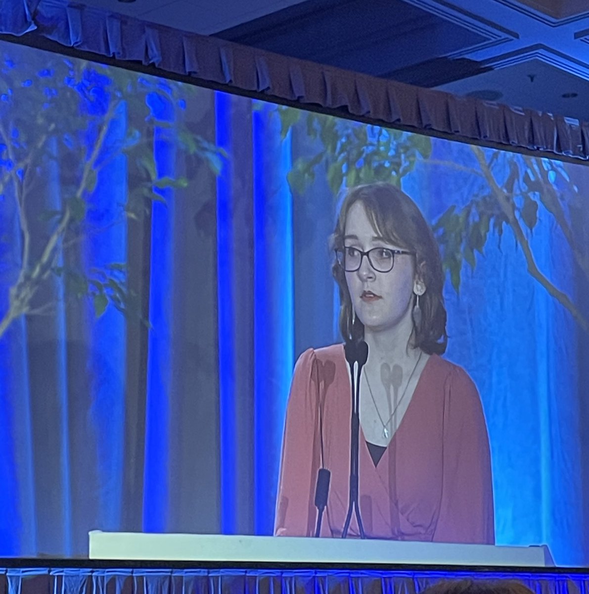 gsbacomm's tweet photo. Thank you to Katie Smith a 10th grader at Washington County High School for being our Second General Session speaker! #GSBAGSSA22 https://t.co/RvmdMA6CHk