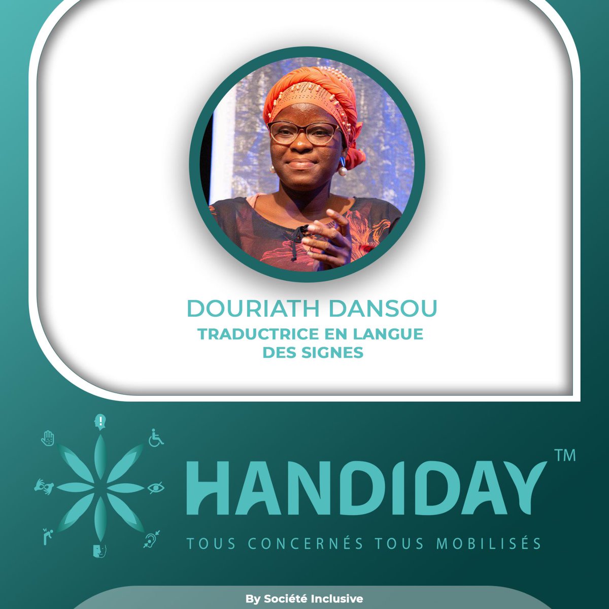 DouriyathDansou's tweet photo. Pour rendre accessible cette 1ère édition de #HANDIDAY by Société Inclusive, j'ai été sollicité en tant que traductrice en langue des signes.
@HI_france @FNSF @unfpabenin @CARE @No_Limit229 https://t.co/olVosYqc5R