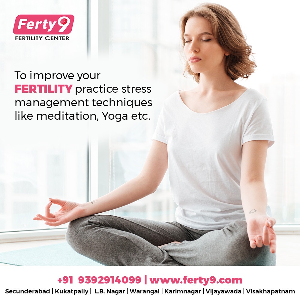 Ferty9Hospital's tweet photo. To improve your fertility, practice stress management techniques like meditation, Yoga etc.
#IvfSpecialist #IvfTreatment #fertilitycenter #fertilityexpert #IvfProcedures #Ferty9 https://t.co/KfJ1Xf5B0O