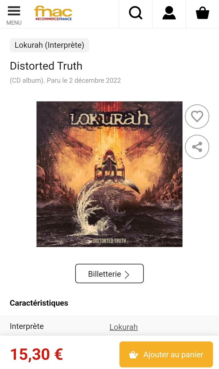 LOKURAH's tweet photo. 🇨🇵 Vous devriez maintenant trouver notre nouvel album dans les bacs. N'hésitez pas à nous dire si vous le voyez. 🧐
🔗 https://t.co/HMFZmIdkDe
#lokurah #newalbum #distortedtruth #fnac https://t.co/089I0Cp6ny