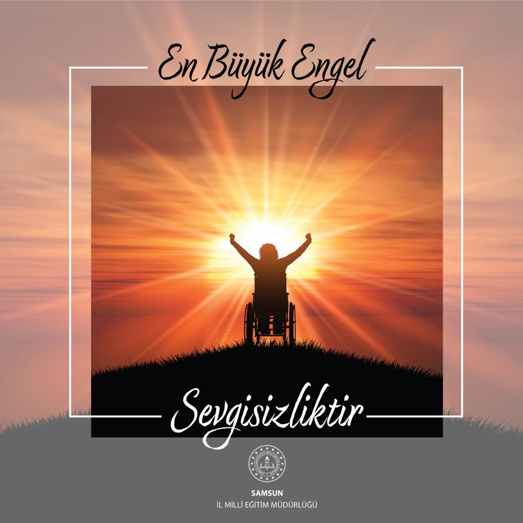 samsunmem's tweet photo. Sevgi Her Engeli Aşar. 
#3AralıkDünyaEngellilerGünü https://t.co/YfpBr5FEQQ