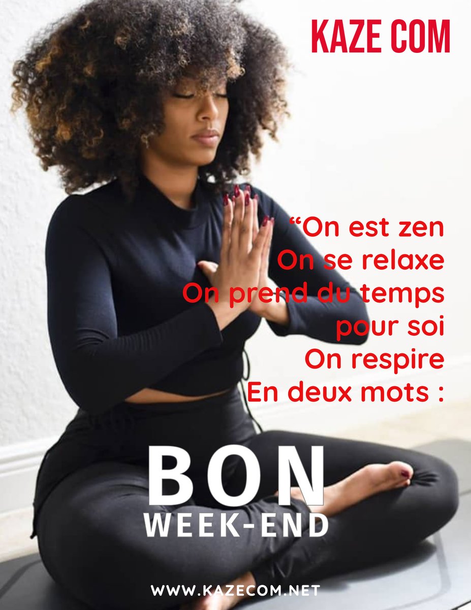 Chaque jour est un bonheur que la vie nous donne!
On est zen. On se relaxe. On prend du temps pour soi. On respire. En deux mots : Bon week-end !
#kazecom #Bujumbura #week-end