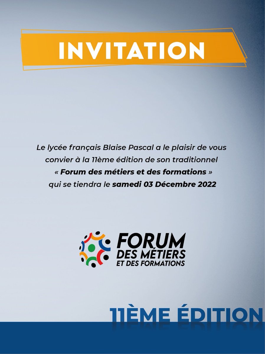 Pour la 1ere fois <a href="/ESSCA_Ecole/">ESSCA</a> sera présente sur le #Forum des #métiers et #formations au lycée #français 🇨🇵 Blaise Pascal d'#abidjan en 🇨🇮 pour présenter le <a href="/ConcoursAcces/">Concours ACCES</a> et le programme de Bachelor aux lycéens. Venez nombreux!
<a href="/aefeinfo/">AEFE</a> <a href="/mlfmonde/">Réseau mlfmonde</a> <a href="/IFCotedIvoire/">Institut français CI</a> <a href="/FranceCIV/">France en Côte d'Ivoire</a>