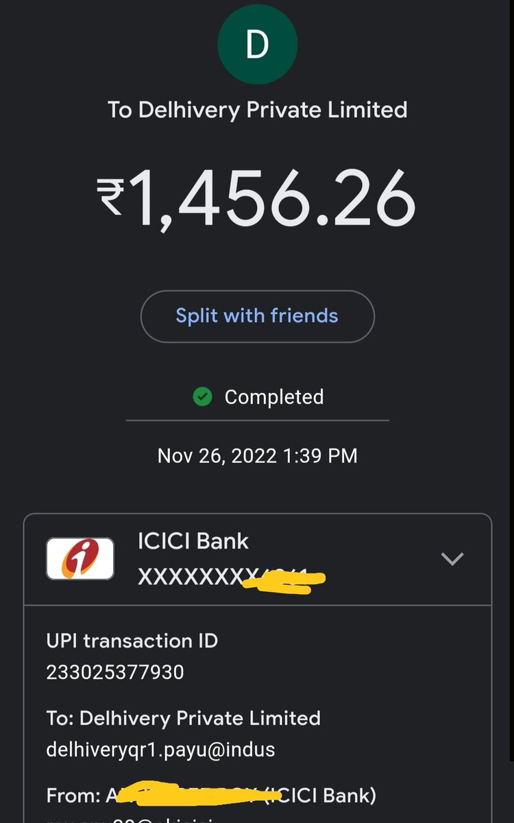 anu02101's tweet photo. @help_delhivery I was asked to pay twice by your delivery partners saying the payment was not received by them.later on i got confirmation that amount was deducted twice. See the screenshot and refund my amount asap. @nykaafashion https://t.co/69T5U4lTnF