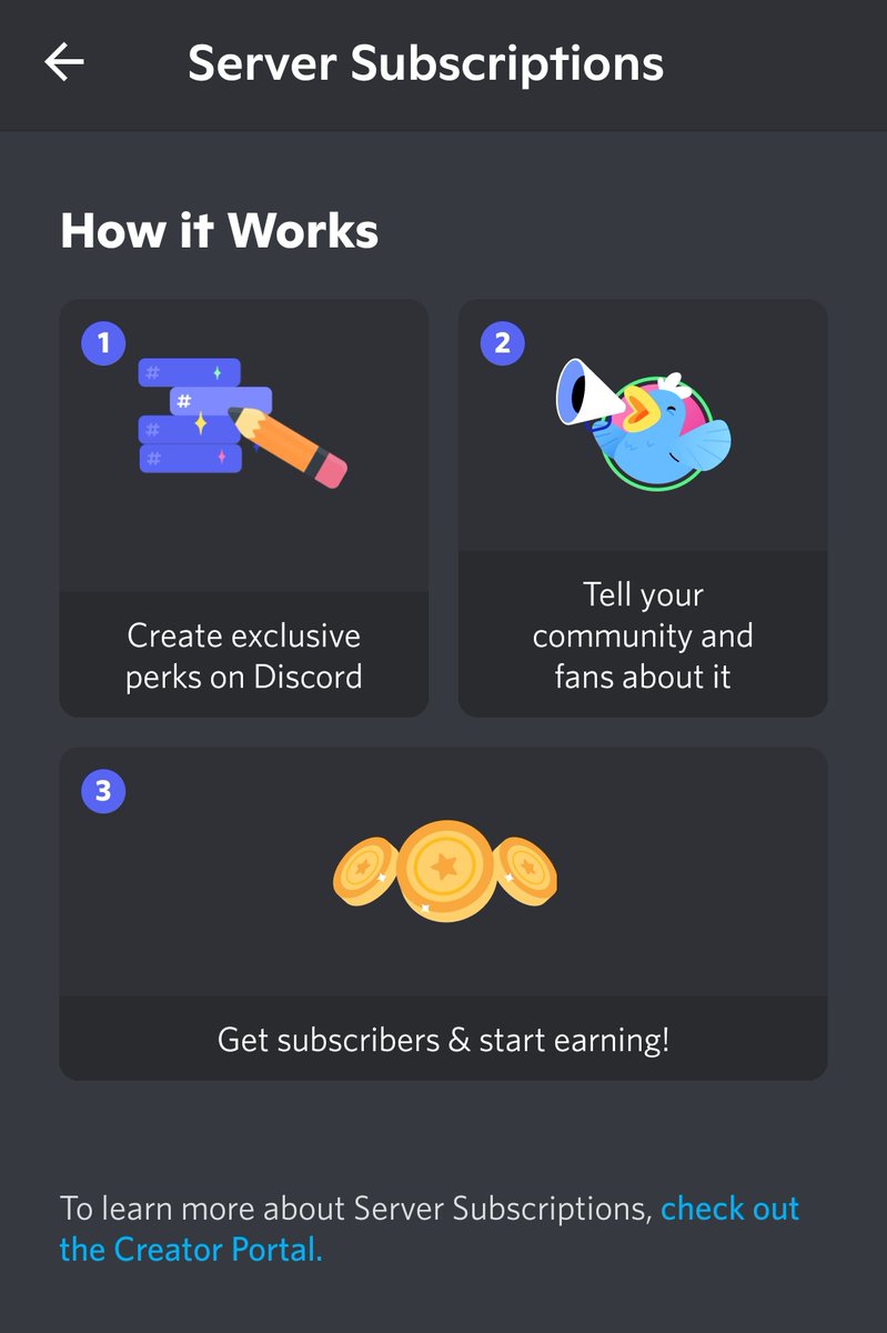New feature for #discord. Adding exclusive perks for your server. Interested to see how creators use this.
