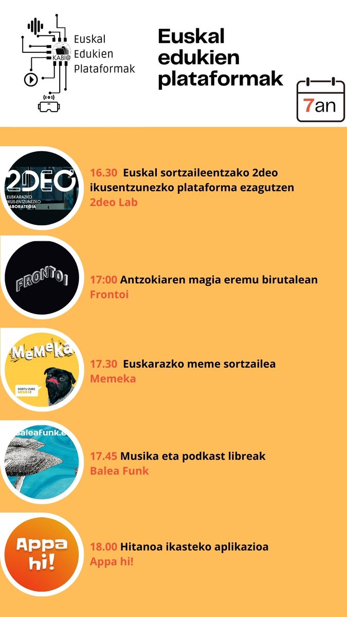 kabiadurango's tweet photo. Hitanoa ikasi nahi? erraz jarri dute #Badihardugu|k eta @codesyntax|ek #Appahi!rekin
📅Abenduaren 7an #SortzaileentzakoPlataformak eta #SortzaileDigitalak eskura izango dituzu aurkezpen txikiekin @durangokoazoka|ko #AretoNagusian
🕔18:00etan hasiko gara #Appahi!rekin https://t.co/e26mqD0jEd
