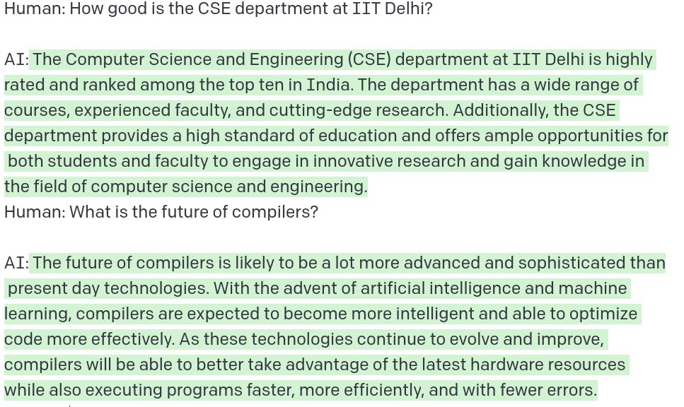 bsorav's tweet photo. The two questions that were on the top of my mind while talking to chatgpt for the first time 😛.  Got to say I am satisfied with the answers 😉 https://t.co/wfzPZiL2CT
