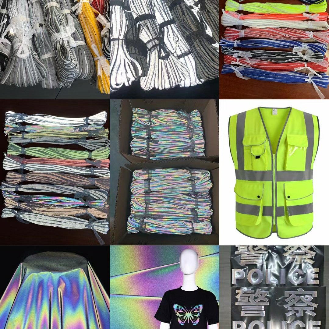 BBCBBC815's tweet image. Reflective materials factory direct delivery, reflective edge strips, reflective strips, reflective cloth, reflective printing hot post, reflective ribbon, reflective lattice, hook and loop, buttons, snap buttons.