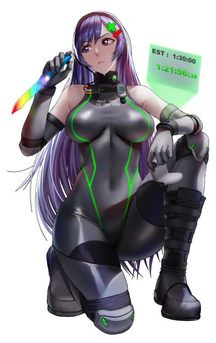 改めまして配信イベント「無理ゲーRTAマラソン」のイラスト「ESTちゃん」を描かせていただきました! 