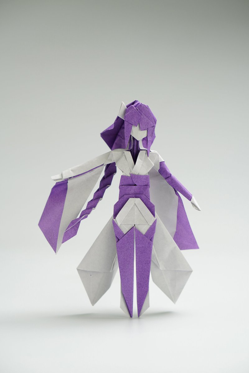 雷电将军(Genshin) 试作From one sheet(60cm*60cm craft paper