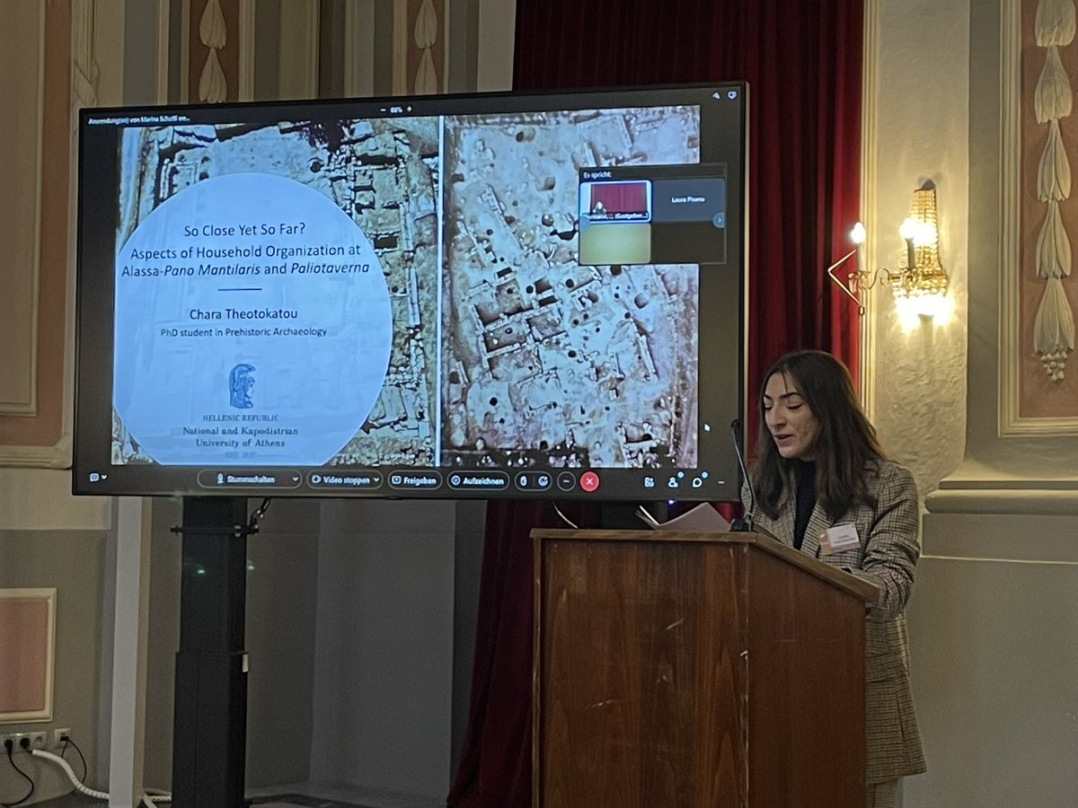 tspiritedhorse's tweet photo. Day 2 of #PoCA2022Graz was packed with great papers by Laura Pisano on a possible #Cypriot seal in #Sardinia, Chara Theotokatou on #Alassa households, Eirini Paizi on identity and Phoenicians at #Kommos and #Kition #cyprusarchaeology … 1/… https://t.co/WlZR88Scq3