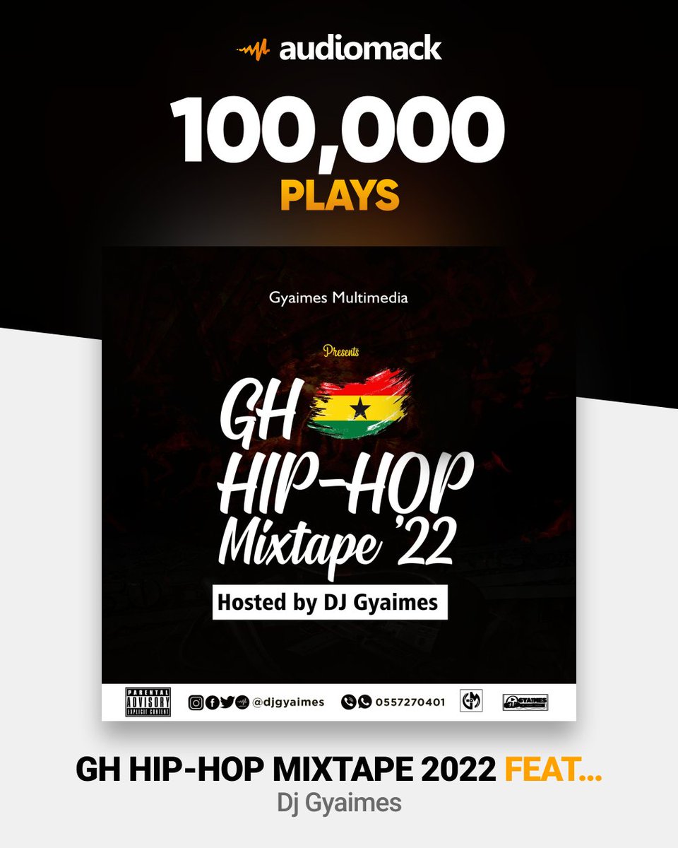 djgyaimes's tweet photo. It's solid...100K plays on audiomack, still the crowds favorite dj
Vol. 2 coming up.....3b3y3 ogyaaa 

@djayfilterofficial 
@djdialsgh 
@jayson_dj https://t.co/kWbck3vGHF