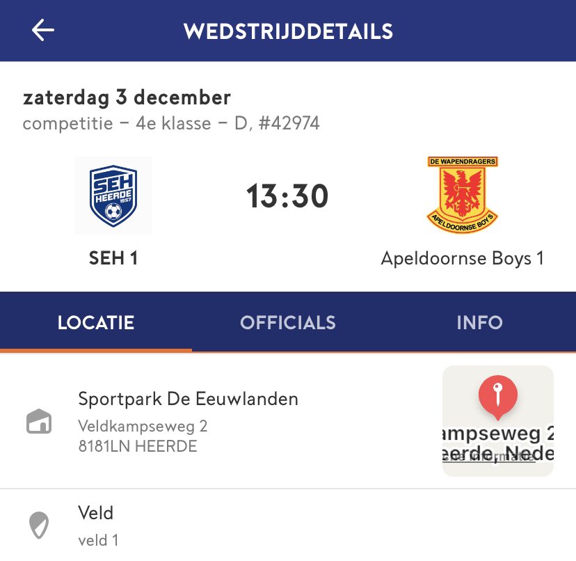 vvSEH's tweet photo. 💙🤍 M A T C H D A Y 🤍💙
⚽️ @vvSEH - @ApeldoornseBoys
⏰ Aanvang: 13:30 uur !!
🗣 K. Staarman
🏟 Sportpark “de eeuwlanden”
Pupil: Jonathan Boensma (JO11-1)
#oost4D #competitie
#wittemuizen
#koploperopvisite
#strijdenvoordepunten
#goedeserie
#wijzijnSEH #sside 💪
#sehapb https://t.co/CbN2FWj9BB