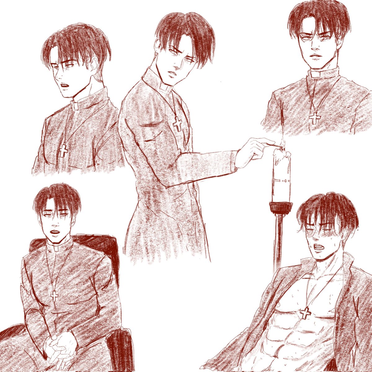 UNHOLY part 2? 😗🙃 Priest Levi 😗🙏🙈

#draw #drawing #drawsketch #art #artsketch #artist #sketch #sketches #sketchs #sketching #leviackerman #levi #leviackermansketch #snklevi #snk #snkart #aot #digitalart #digitalillustration #digitalartlevi #priestLevi #PriestLevi