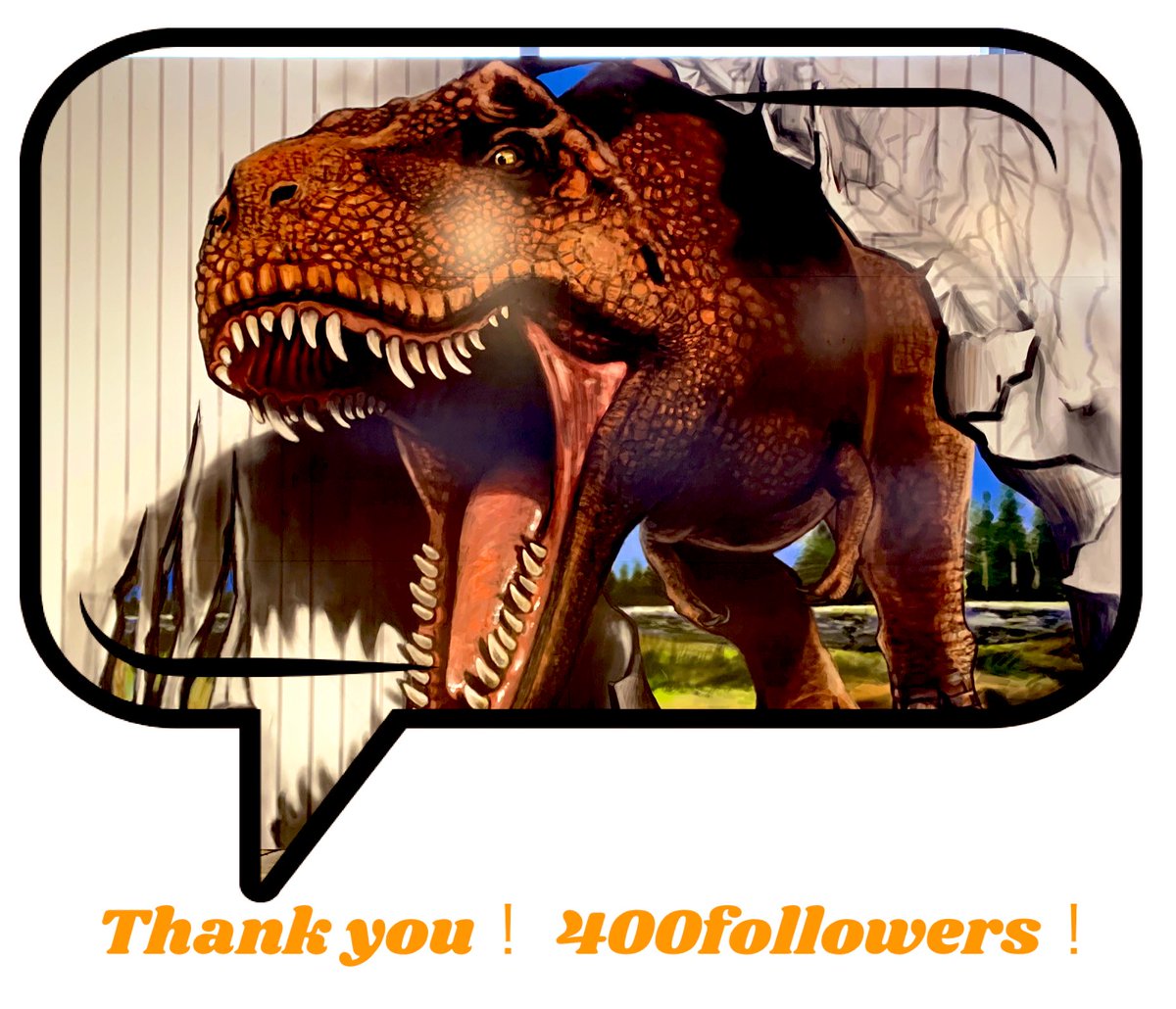 HOROSSA_OnoCity's tweet photo. 🦕🎉フォロワーさん400人達成🎊🦖
しました❕

皆さんいつもありがとうございます😊
今後とも当館をよろしくお願いします🙇‍♂️

#ホロッサ❕ #HOROSSA⚒ 
#福井県大野市　#感謝 https://t.co/7gSDSj6oPo