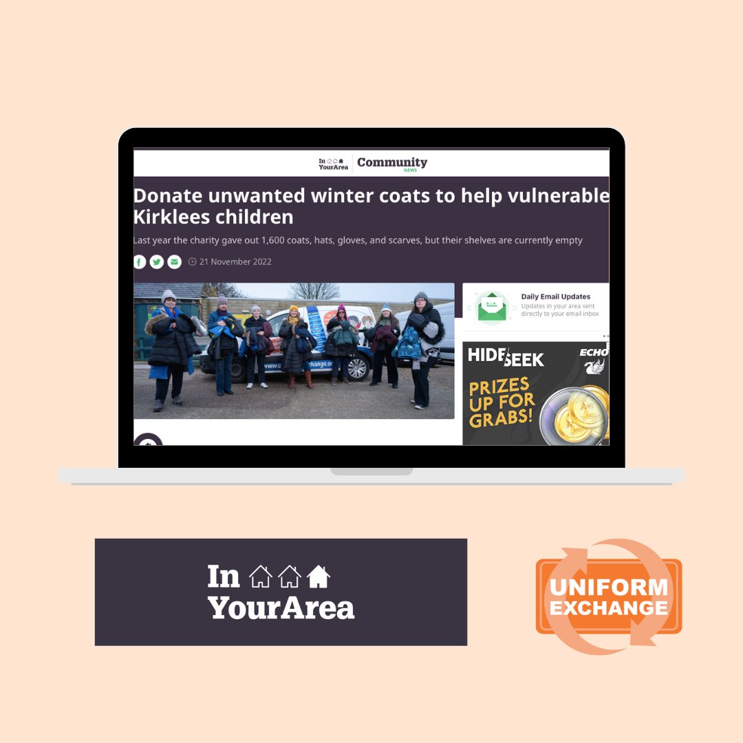 uniformexchang's tweet image. Have you seen our recent press coverage for our big Winter Coat Project?💚

We're still in desperate need of preloved coats to donate to vulnerable households in Kirklees. If you can donate, please drop them off at your local drop-off point 👇 uniform-exchange.org/donation-point…