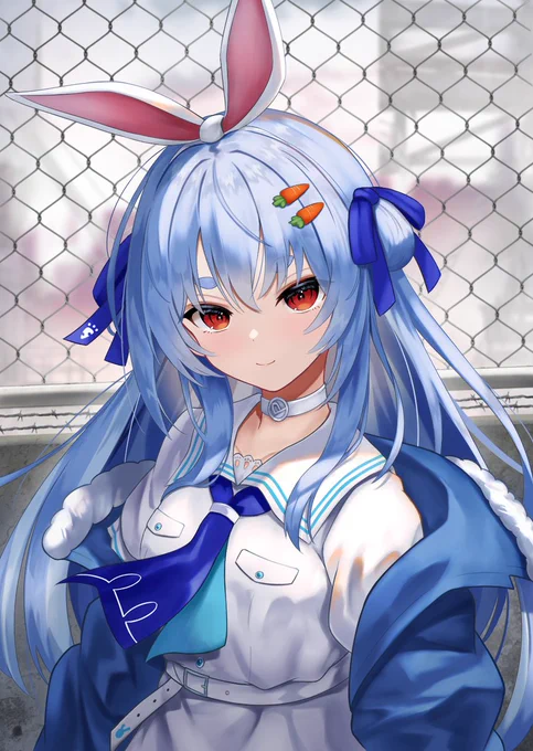 ロングぺこーら#ぺこらーと #兎田ぺこら 笑顔差分、おこ差分はリプ欄に 