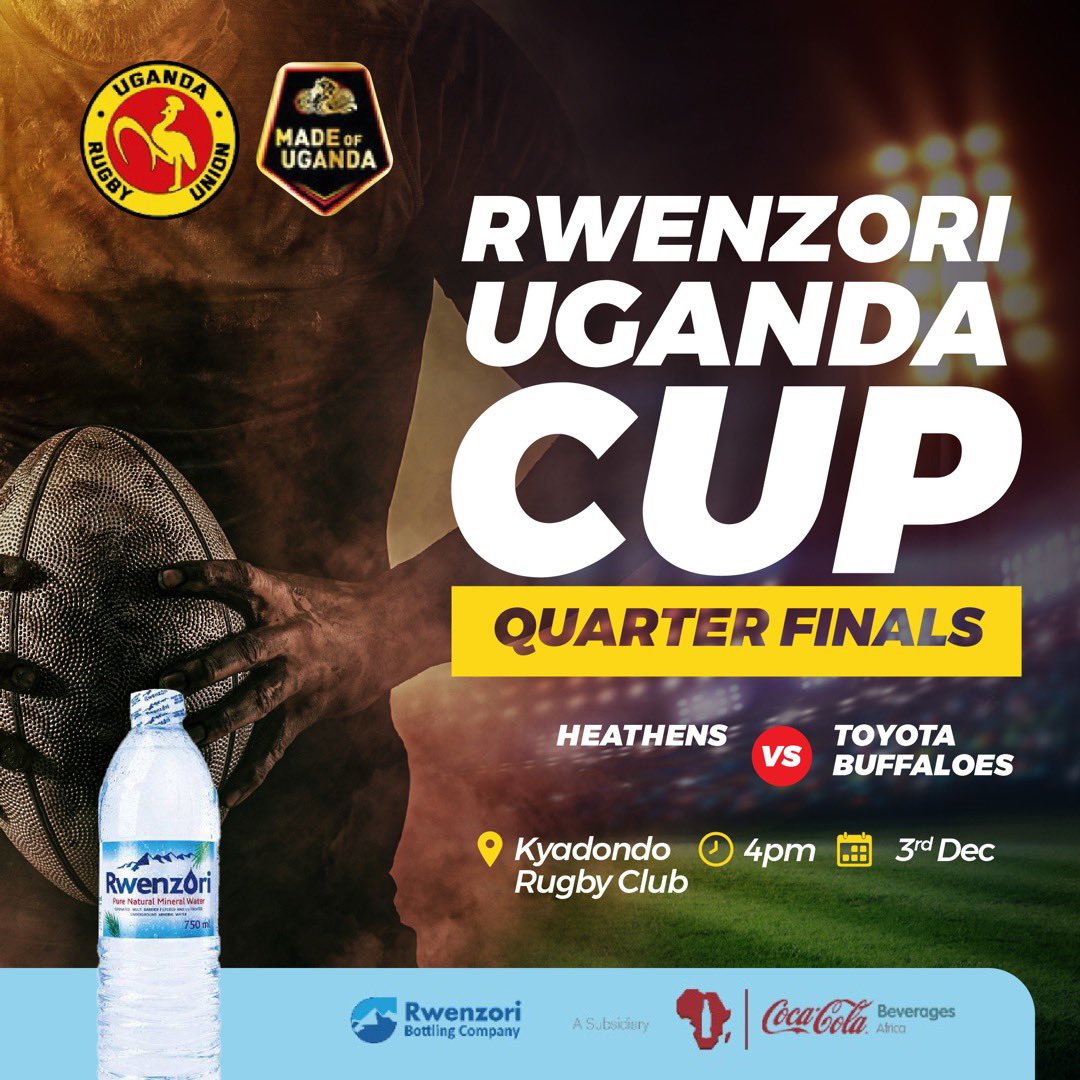 Uganda Rugby Union (@ugandarugby) on Twitter photo Lots of giveaways today at the various grounds from the title sponsor <a href="/RwenzoriUg/">Rwenzori Bottling Company</a>.
Join the fun to stand a chance of winning vouchers and so many more goodies.
#RwenzoriUgandaCup2022 Lots of giveaways today at the various grounds from the title sponsor <a href="/RwenzoriUg/">Rwenzori Bottling Company</a>.
Join the fun to stand a chance of winning vouchers and so many more goodies.
#RwenzoriUgandaCup2022