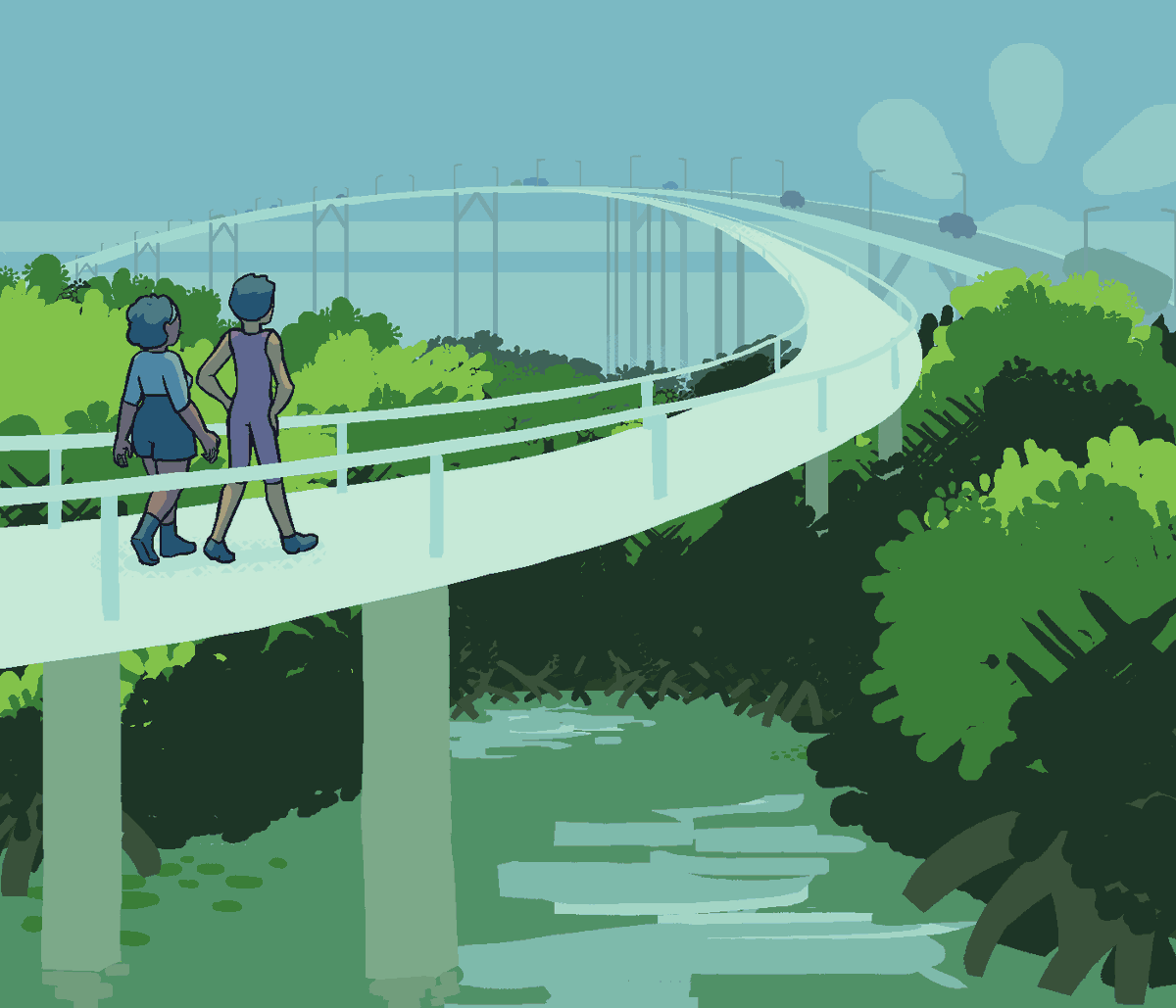 Scene from a dream / brush experiment