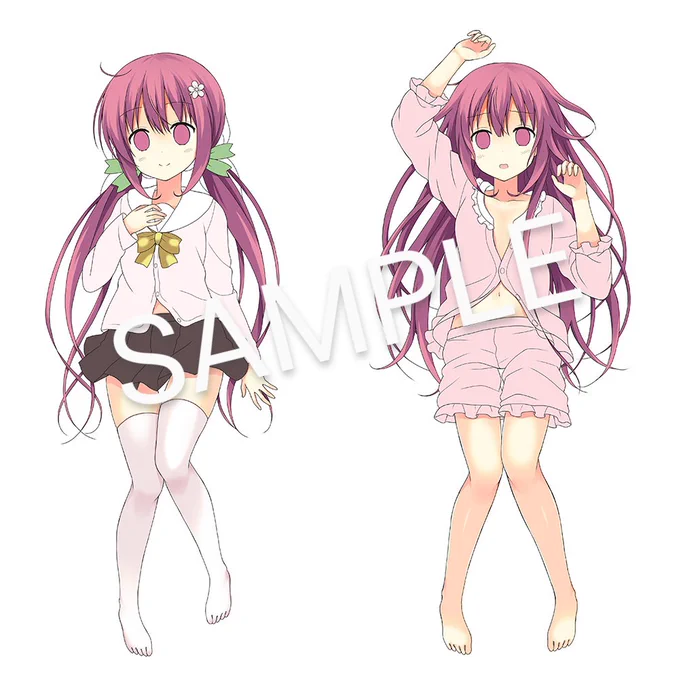 抱き枕イラスト塗り塗り_φ(・_・ 