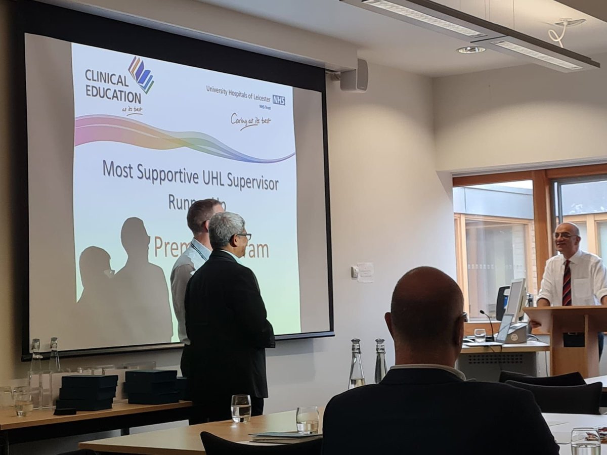CYPD_UHL's tweet photo. We are SO proud of our wonderful Dr Sundaram to receive runner up for the ‘Most Supportive UHL Educator’ award 🤩

We honour his patience, wisdom and kindness in teaching 👏🏽👏🏽👏🏽
@LeicChildHosp @Leic_hospital https://t.co/xDFuOcgUlC