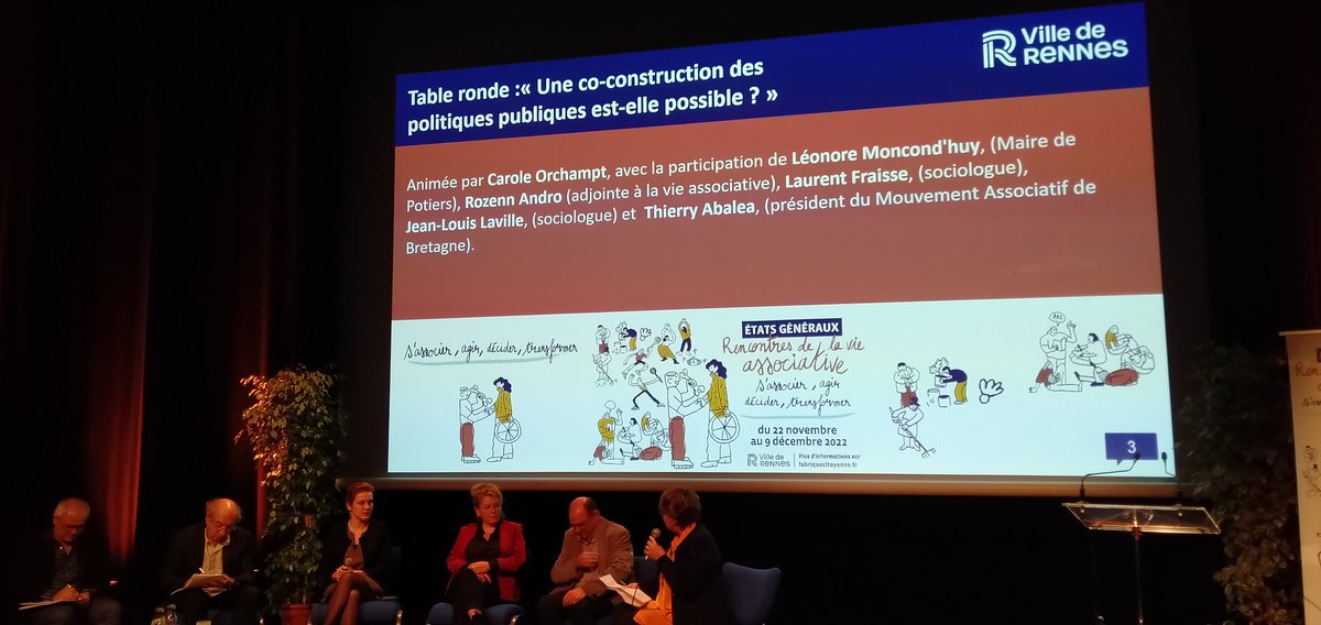 TMC_Rennes's tweet photo. Suite des Etats généraux de la vie associative, un débat ouvert sur la coconstruction de la #démocratie locale à #Rennes, au-delà même de la seule optique des politiques publiques. https://t.co/CEsuOP85NR