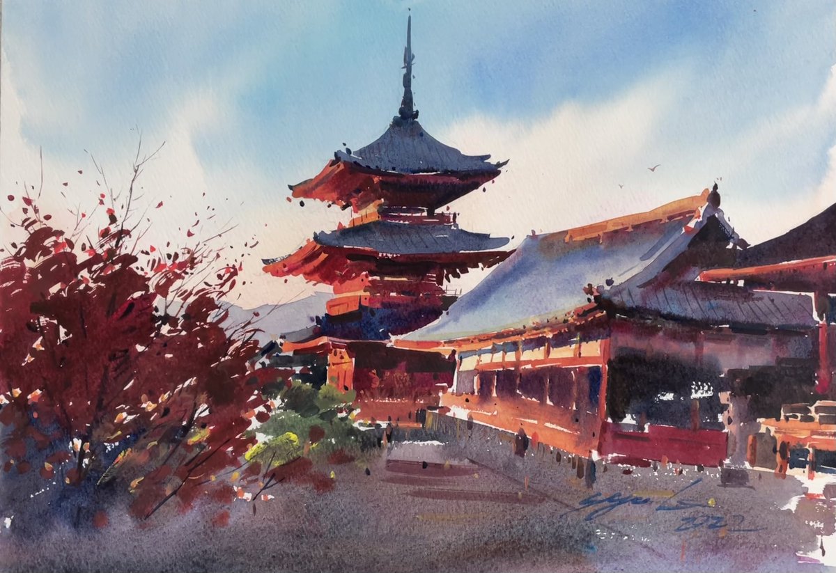 AzumasGallery's tweet photo. 「清水寺」
東 俊達 / 絵画 / 水彩画 / Watercolor / 4号33×24cm

販売やレンタル可能
詳しくはHPへ 𓂃◌𓈒𓐍

#絵 #絵画 #美術 #芸術 #水彩画 #画家 #art #artist #painting #watercolor #Gallery #絵画展 #sketch #drawing #風景画 #artwork #landscape #絵画販売 #画廊 #オークション #絵画レンタル https://t.co/X5fHq0sZSu
