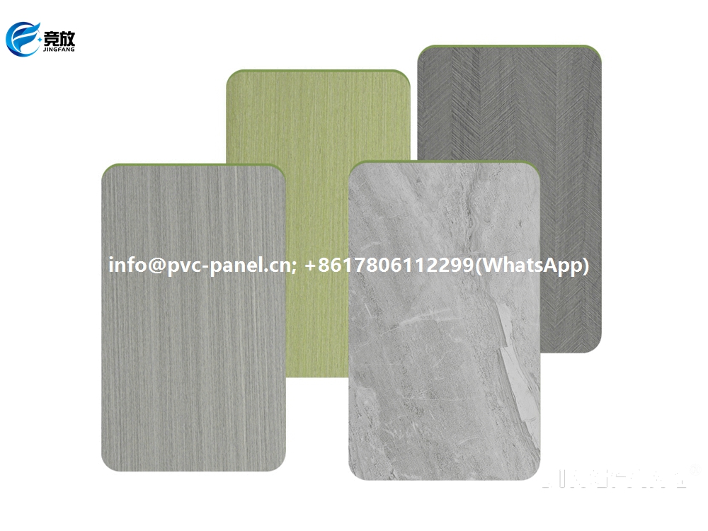 TUniversal PVC panel, a new type of building material for decoration &amp; furniture. It is waterproof, antiflaming, moistureproof, 0% formaldehyde, etc. Especially good nails holding strength. Veneers lamination available: pvc-panel.cn; info@pvc-panel.cn; +8617806112299