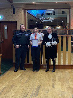 Honoured and pleased to attend Northumbria Police Cadets @NpolCadets end of year awards a fantastic night celebrating the achievements of so many young people working for community good well done to all #highsheriff